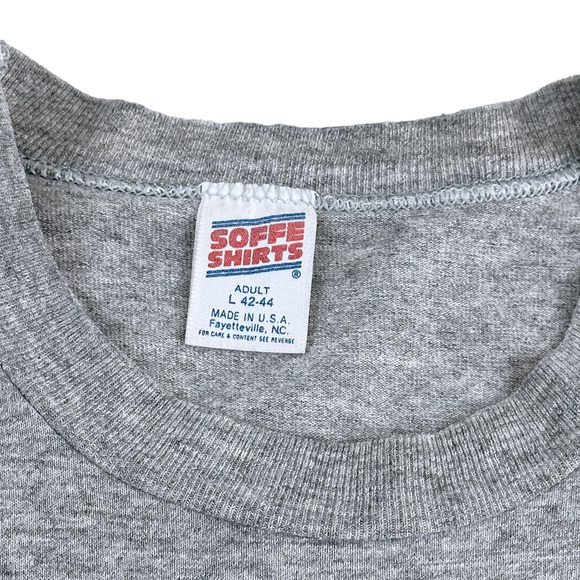 Vintage ARMY Shirt Adult MEDIUM Gray 90s Spell Out Military Service Men Outdoor - Picture 3 of 6